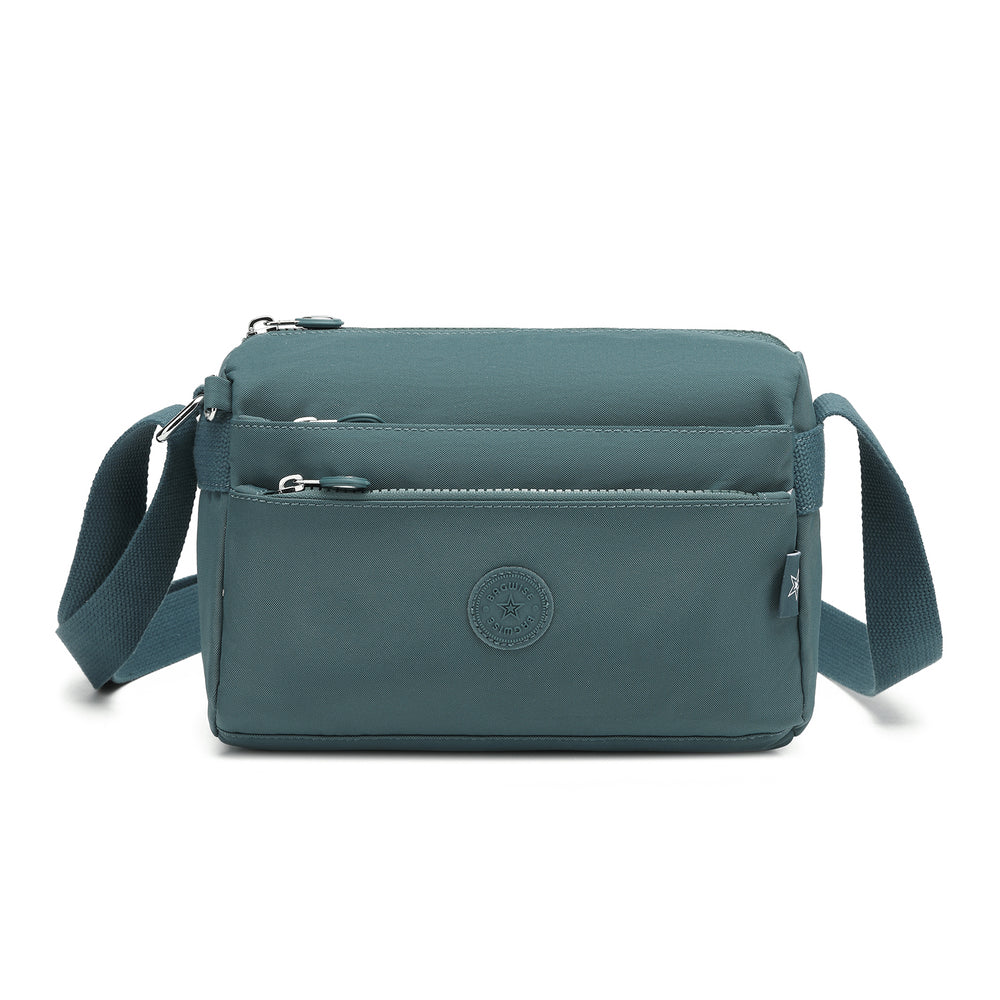 Crinkle Nylon Crossbody Shoulder Bag – Lightweight Water Repellent Unisex Sling Bag