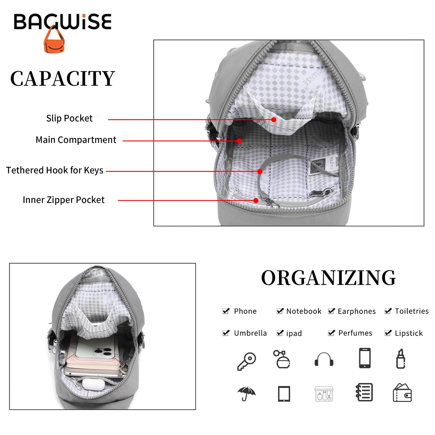 BAGWISE Crossbody Sling Bag - 1196