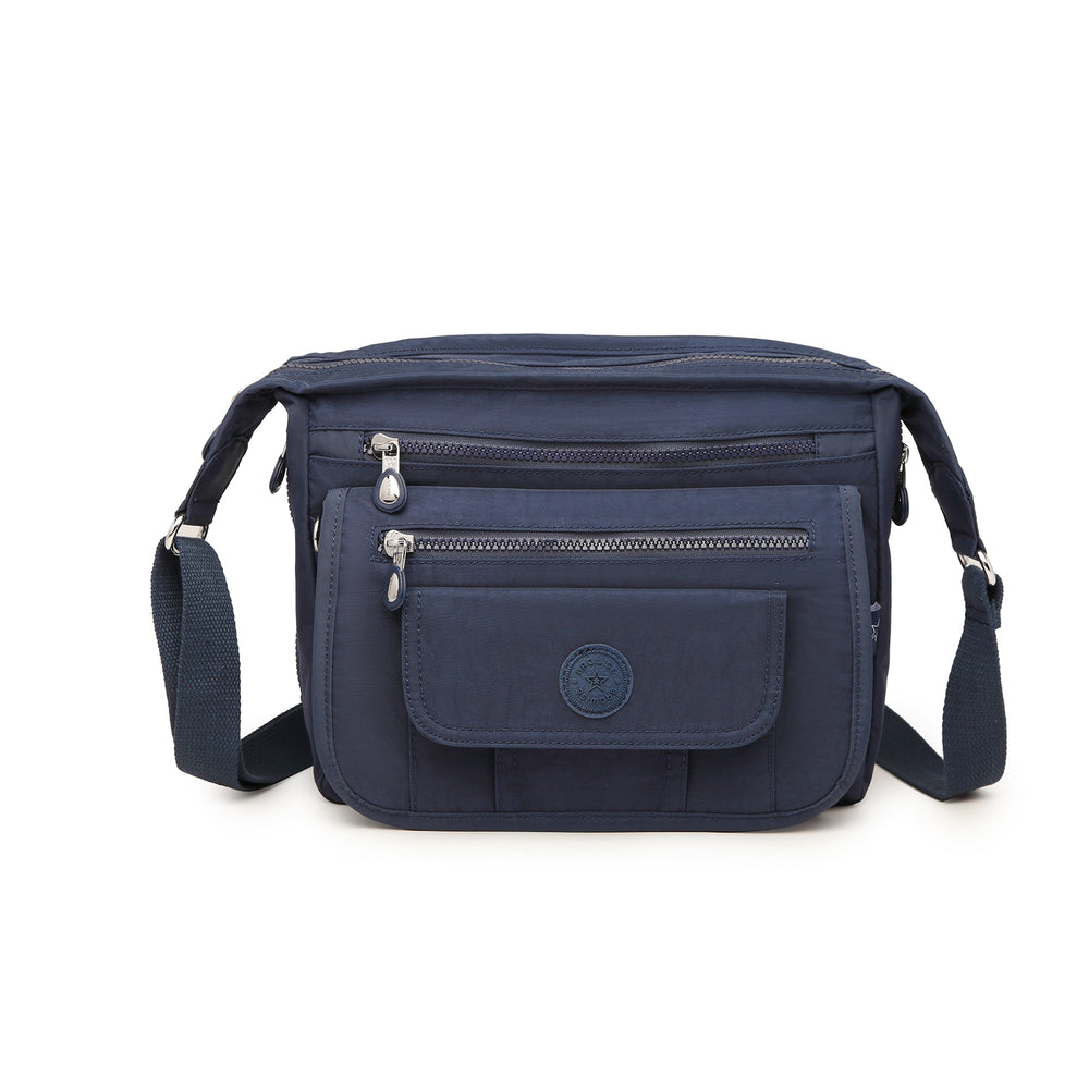 Crinkle Nylon Crossbody Shoulder Bag – Lightweight Water Repellent Unisex Sling Bag