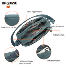 Crinkle Nylon Crossbody Shoulder Bag – Lightweight Water Repellent Unisex Sling Bag