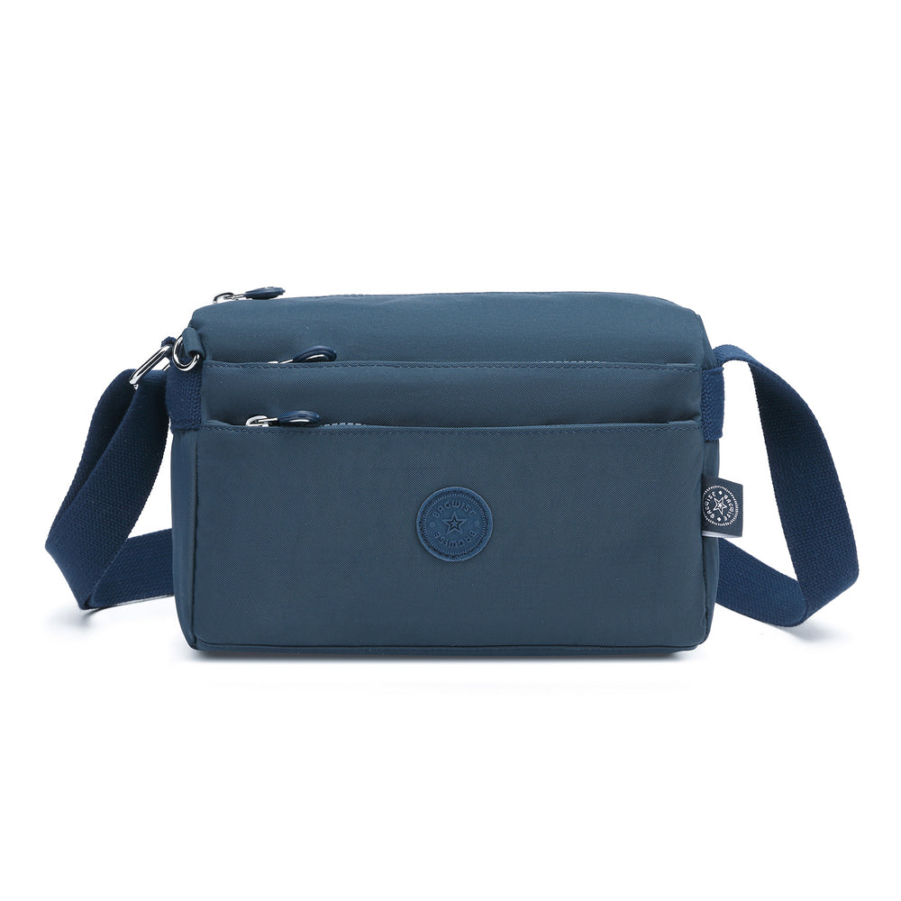 Crinkle Nylon Crossbody Shoulder Bag – Lightweight Water Repellent Unisex Sling Bag