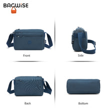 Crinkle Nylon Crossbody Shoulder Bag – Lightweight Water Repellent Unisex Sling Bag