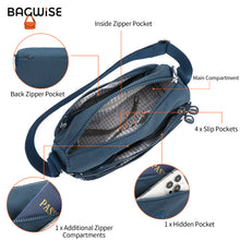 Crinkle Nylon Crossbody Shoulder Bag – Lightweight Water Repellent Unisex Sling Bag