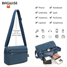 Crinkle Nylon Crossbody Shoulder Bag – Lightweight Water Repellent Unisex Sling Bag