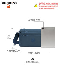 Crinkle Nylon Crossbody Shoulder Bag – Lightweight Water Repellent Unisex Sling Bag