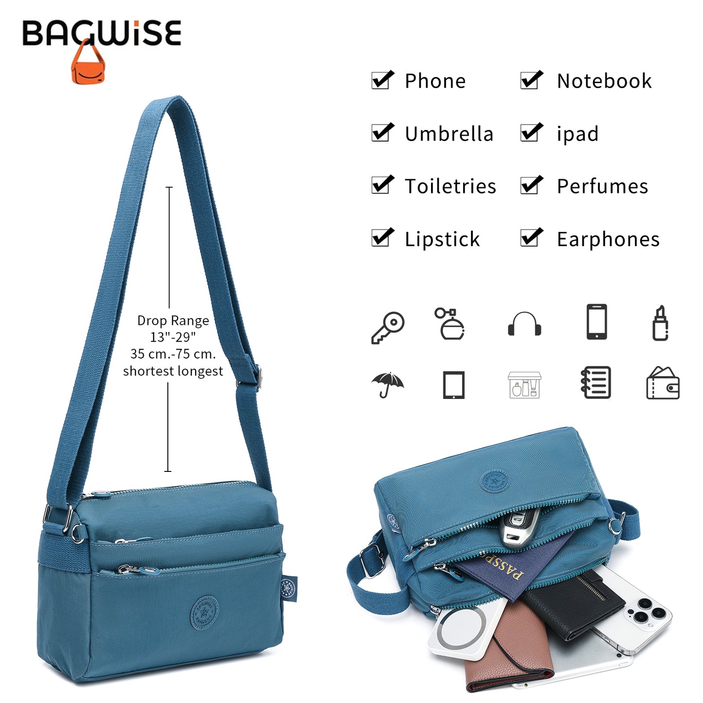 BAGWISE Crossbody Shoulder Bag - 1006