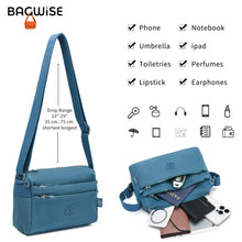 Crinkle Nylon Crossbody Shoulder Bag – Lightweight Water Repellent Unisex Sling Bag