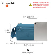 Crinkle Nylon Crossbody Shoulder Bag – Lightweight Water Repellent Unisex Sling Bag