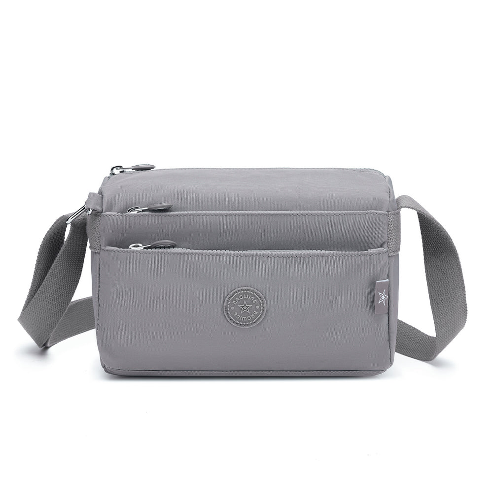 Crinkle Nylon Crossbody Shoulder Bag – Lightweight Water Repellent Unisex Sling Bag