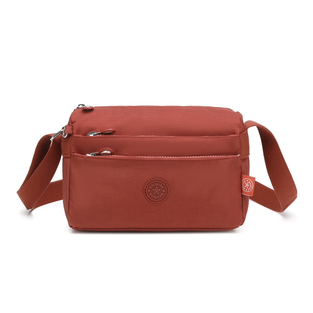 Crinkle Nylon Crossbody Shoulder Bag – Lightweight Water Repellent Unisex Sling Bag