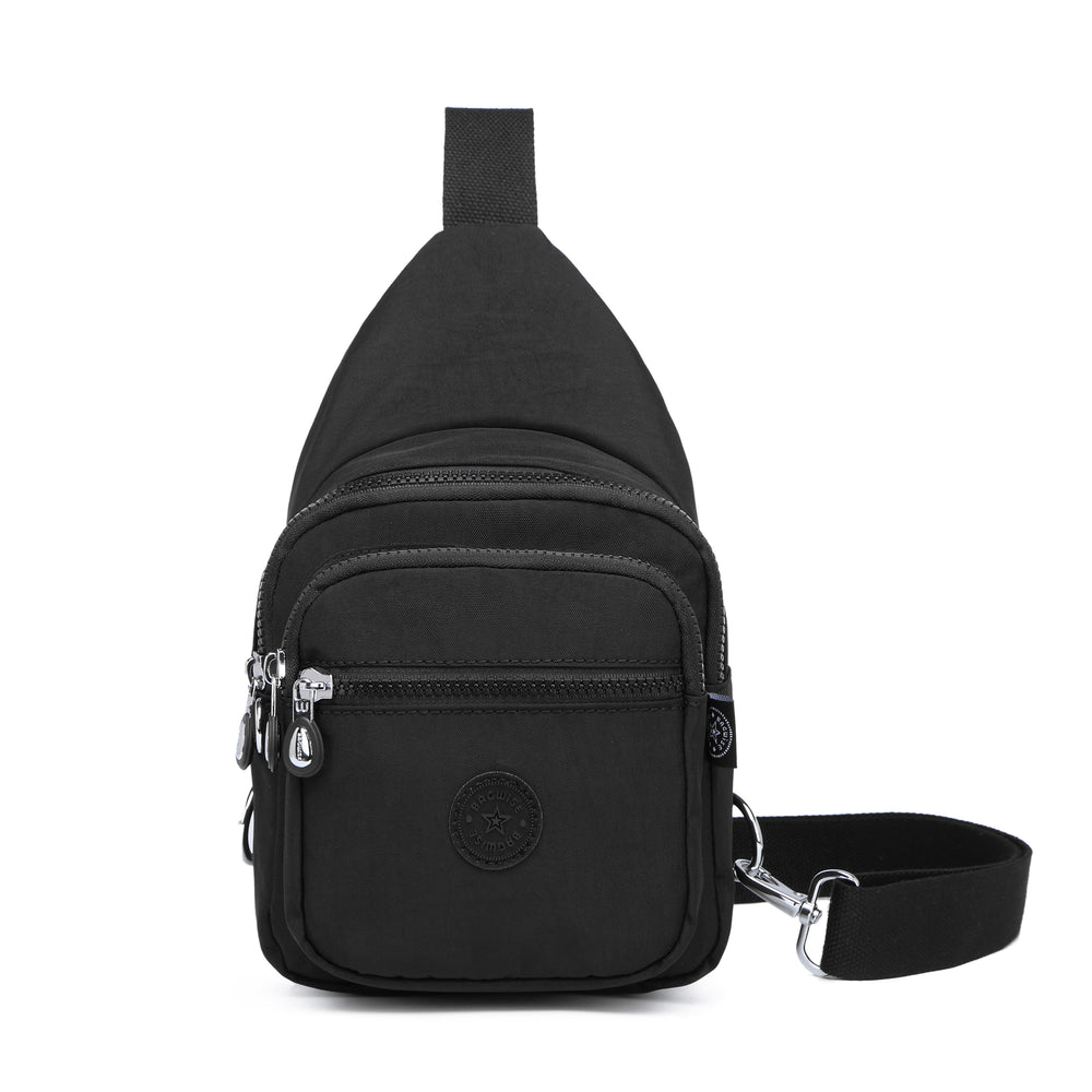 Crinkle Crossbody Sling Bag – Lightweight Water Repellent Vegan Shoulder Bag