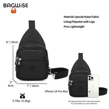 Crinkle Crossbody Sling Bag – Lightweight Water Repellent Vegan Shoulder Bag