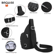 Crinkle Crossbody Sling Bag – Lightweight Water Repellent Vegan Shoulder Bag