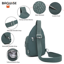 Crinkle Crossbody Sling Bag – Lightweight Water Repellent Vegan Shoulder Bag
