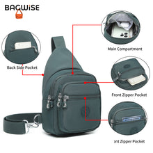 Crinkle Crossbody Sling Bag – Lightweight Water Repellent Vegan Shoulder Bag
