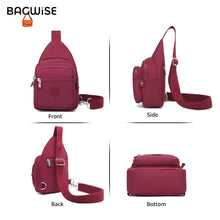 Crinkle Crossbody Sling Bag – Lightweight Water Repellent Vegan Shoulder Bag