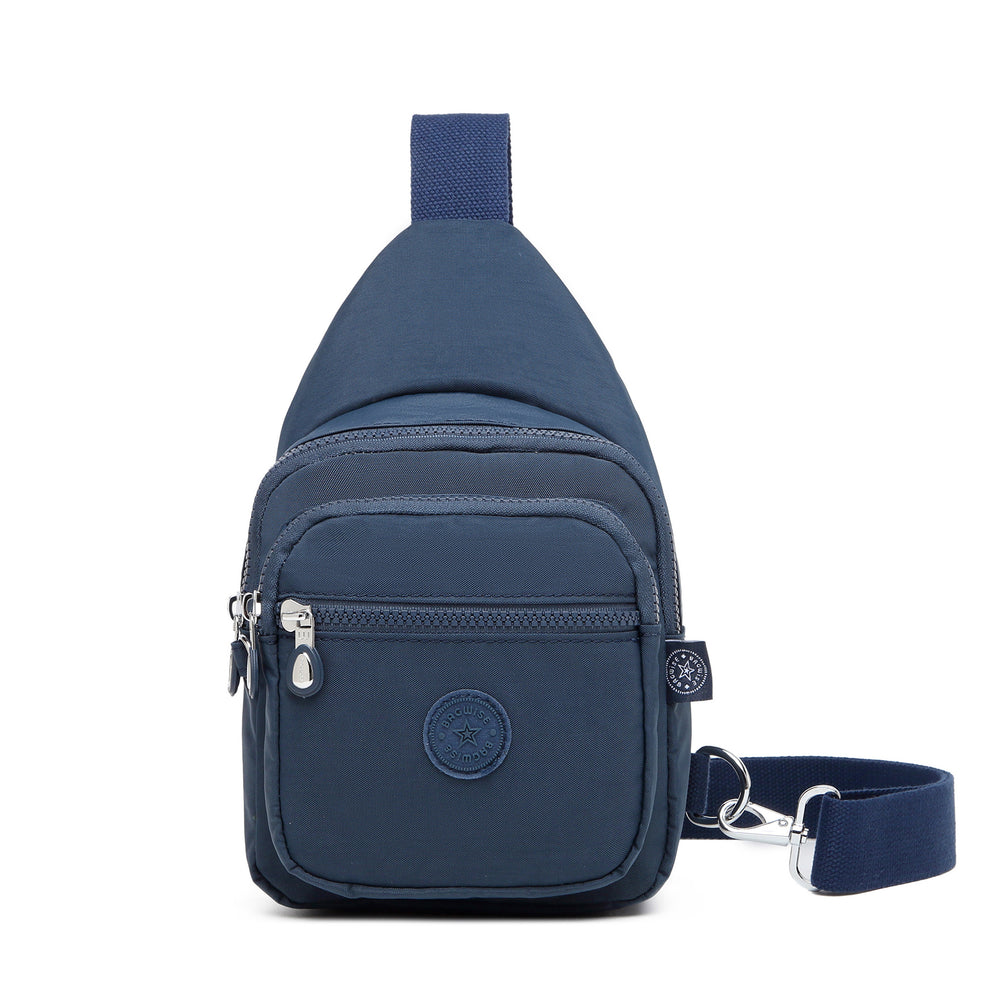 Crinkle Crossbody Sling Bag – Lightweight Water Repellent Vegan Shoulder Bag