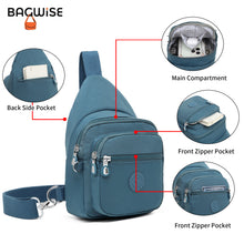 Crinkle Crossbody Sling Bag – Lightweight Water Repellent Vegan Shoulder Bag