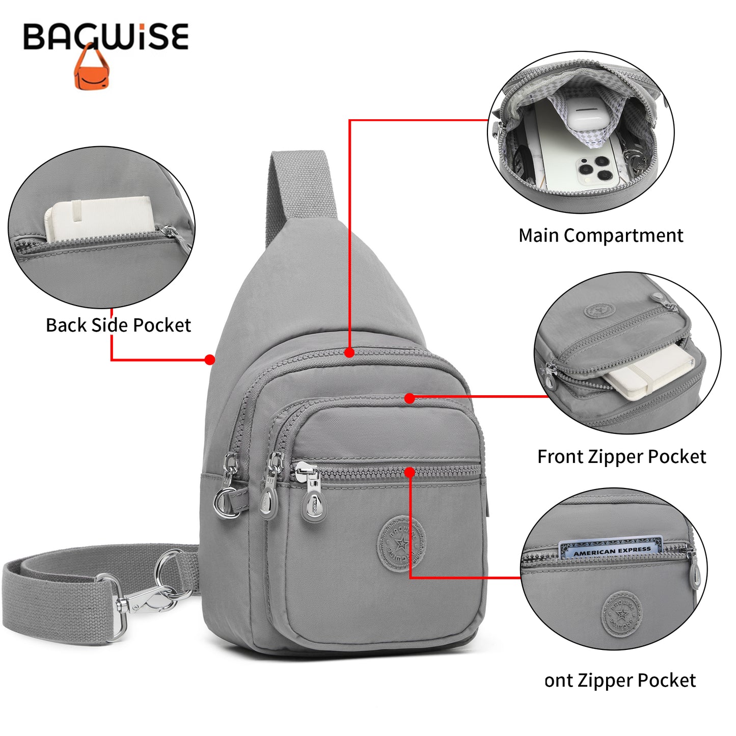 BAGWISE Crossbody Sling Bag - 1044