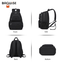 Crinkle Nylon Laptop Backpack – Water Repellent School Backpack Unisex 15.6"