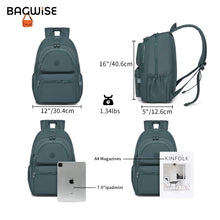Crinkle Nylon Laptop Backpack – Water Repellent School Backpack Unisex 15.6"