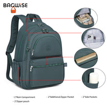 Crinkle Nylon Laptop Backpack – Water Repellent School Backpack Unisex 15.6"