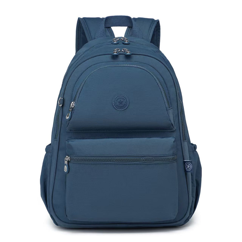 Crinkle Nylon Laptop Backpack – Water Repellent School Backpack Unisex 15.6