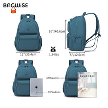 Crinkle Nylon Laptop Backpack – Water Repellent School Backpack Unisex 15.6"