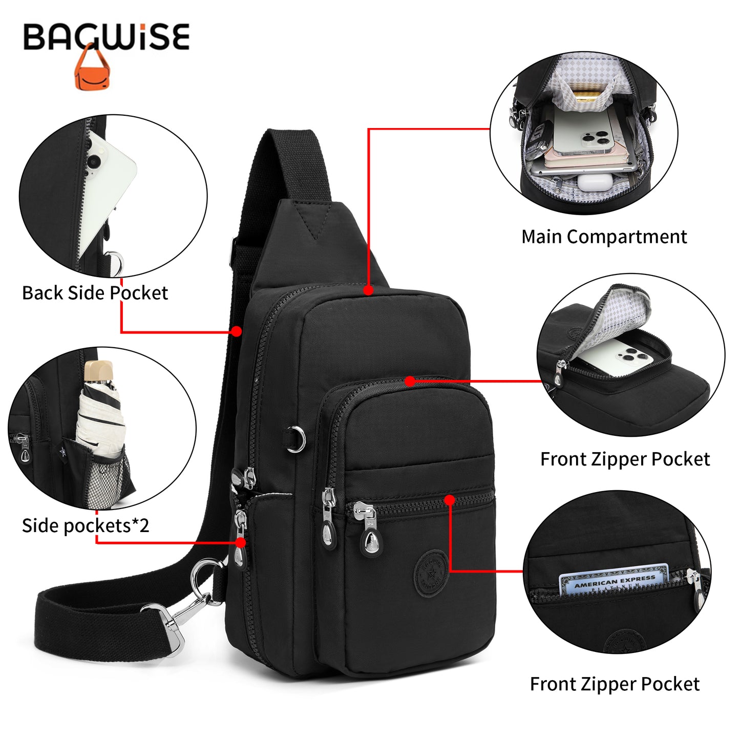 BAGWISE Crossbody Sling Bag - 1196