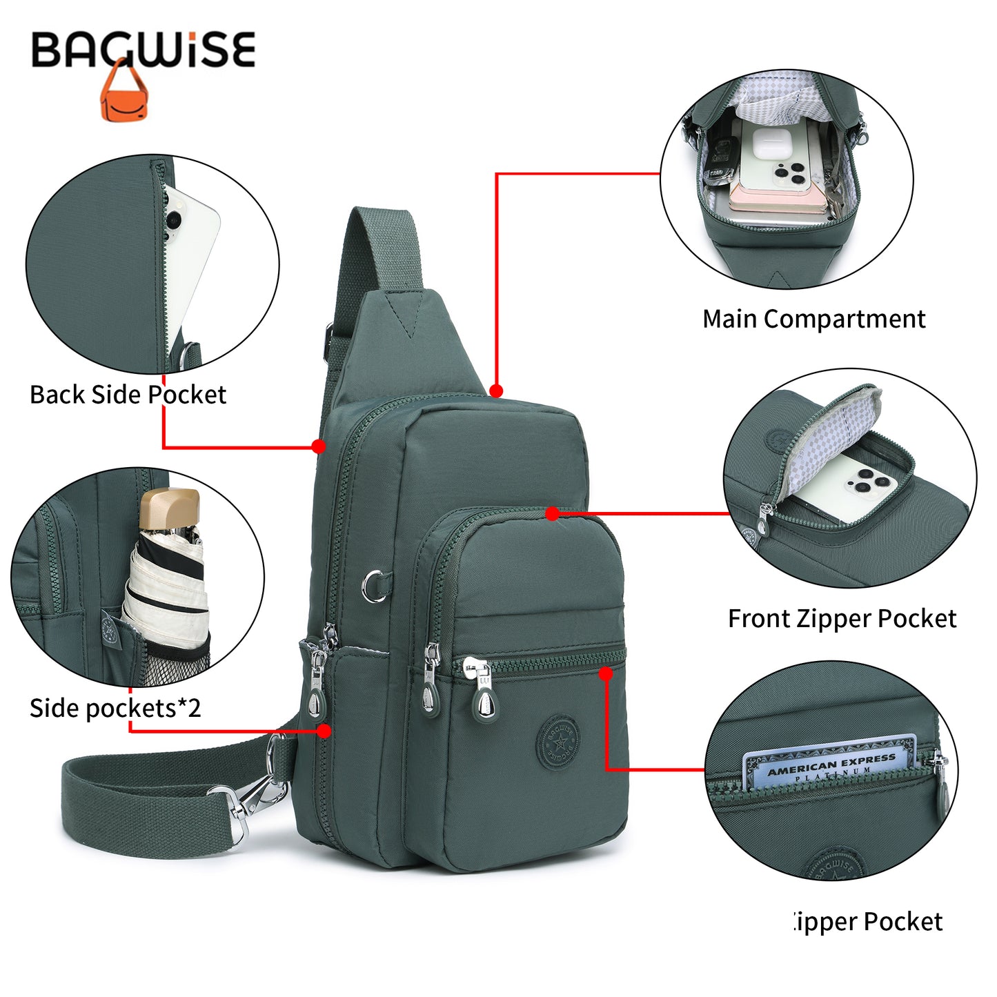 BAGWISE Crossbody Sling Bag - 1196