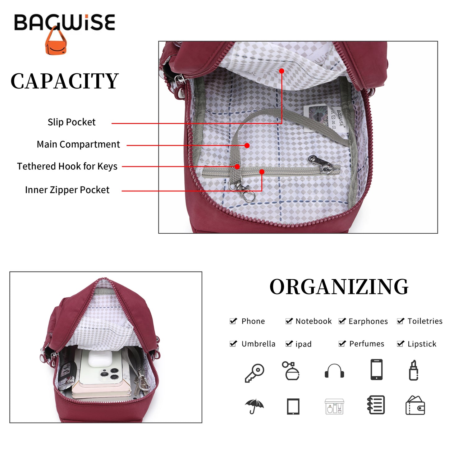 BAGWISE Crossbody Sling Bag - 1196