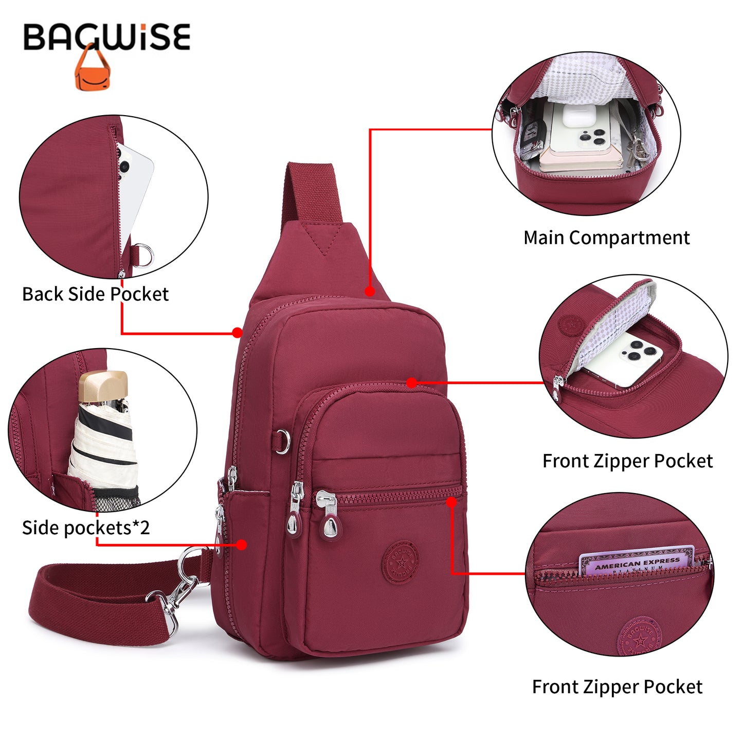 BAGWISE Crossbody Sling Bag - 1196
