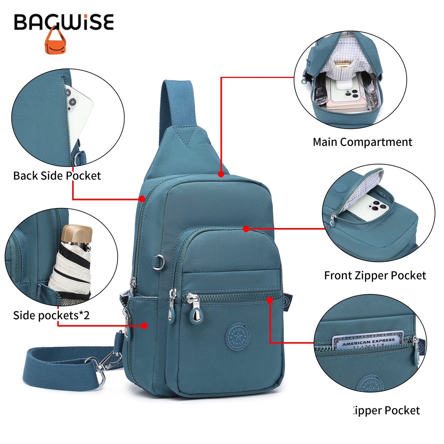 BAGWISE Crossbody Sling Bag - 1196