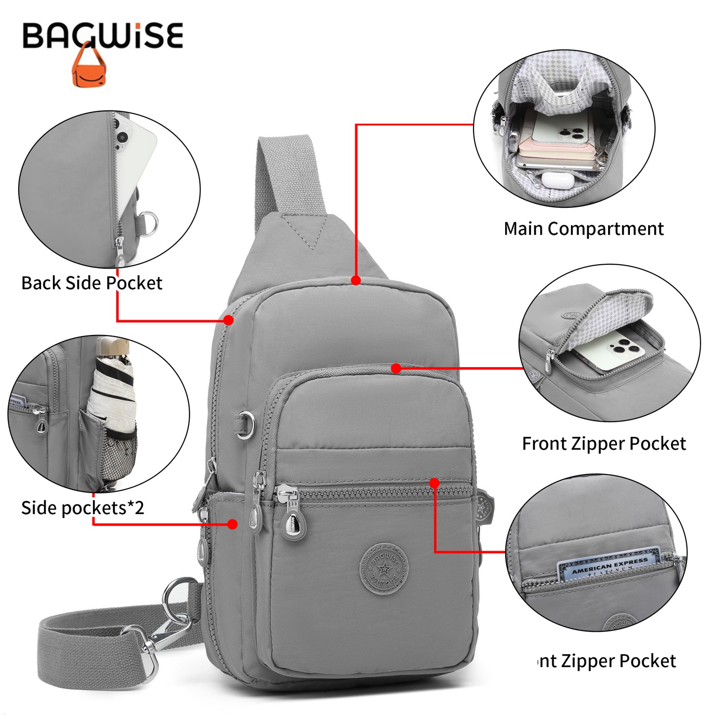 BAGWISE Crossbody Sling Bag - 1196