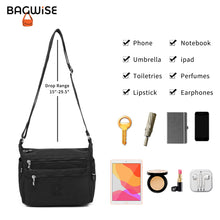 Crinkle Nylon Crossbody Shoulder Bag – Lightweight Water Repellent Unisex Sling Bag