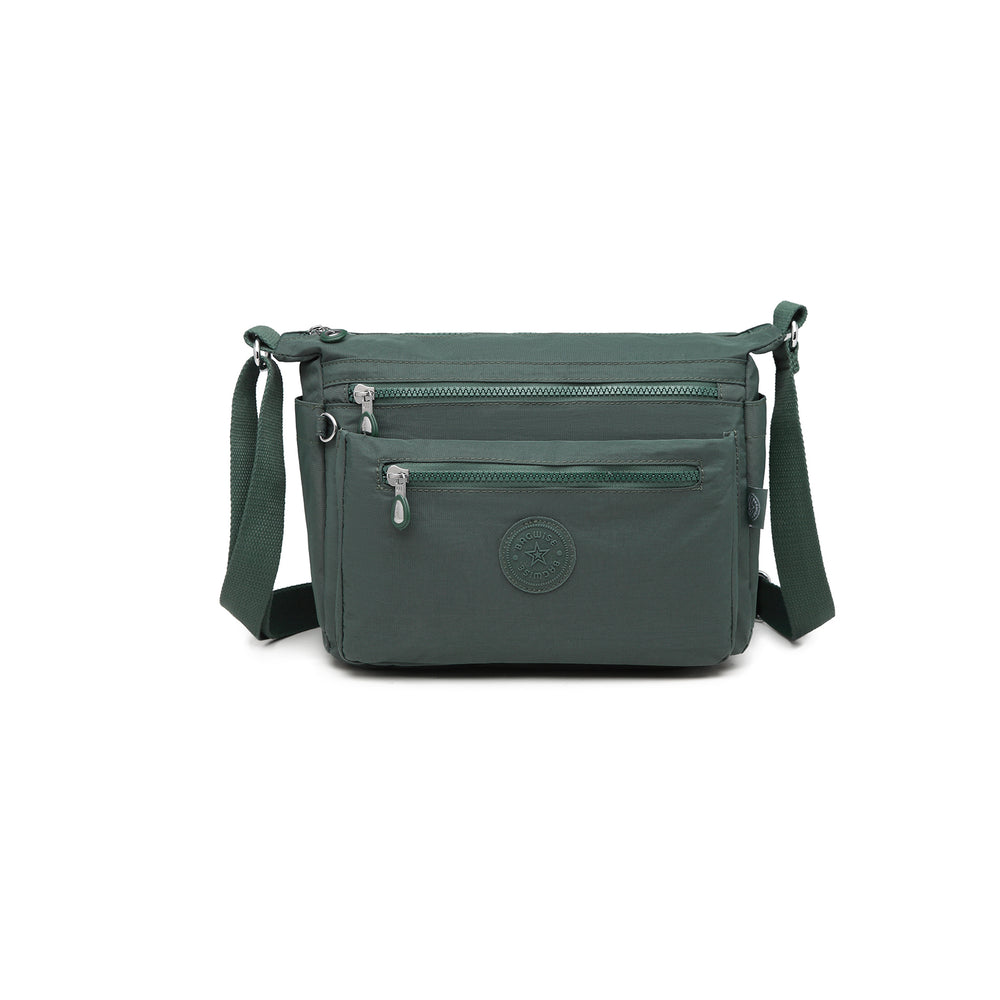 Crinkle Nylon Crossbody Shoulder Bag – Lightweight Water Repellent Unisex Sling Bag