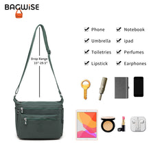 Crinkle Nylon Crossbody Shoulder Bag – Lightweight Water Repellent Unisex Sling Bag