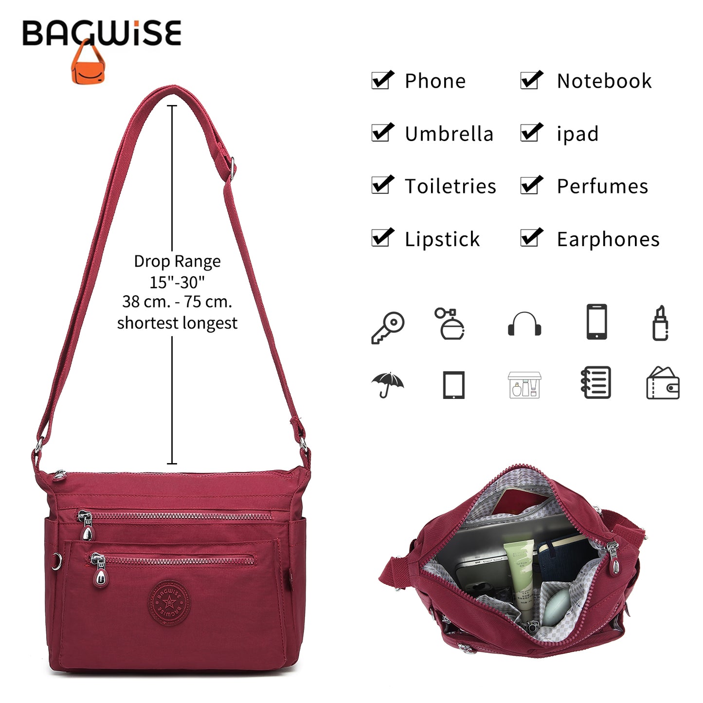 BAGWISE Crossbody Shoulder Bag - 1238
