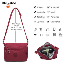 Crinkle Nylon Crossbody Shoulder Bag – Lightweight Water Repellent Unisex Sling Bag