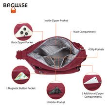 Crinkle Nylon Crossbody Shoulder Bag – Lightweight Water Repellent Unisex Sling Bag