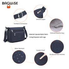 Crinkle Nylon Crossbody Shoulder Bag – Lightweight Water Repellent Unisex Sling Bag