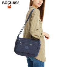 Crinkle Nylon Crossbody Shoulder Bag – Lightweight Water Repellent Unisex Sling Bag