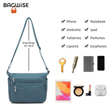 Crinkle Nylon Crossbody Shoulder Bag – Lightweight Water Repellent Unisex Sling Bag