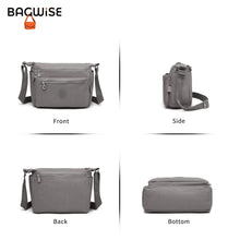 Crinkle Nylon Crossbody Shoulder Bag – Lightweight Water Repellent Unisex Sling Bag
