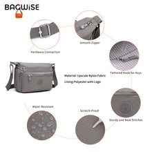 Crinkle Nylon Crossbody Shoulder Bag – Lightweight Water Repellent Unisex Sling Bag