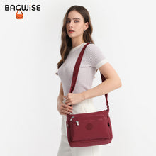 Crinkle Nylon Crossbody Shoulder Bag – Lightweight Water Repellent Unisex Sling Bag