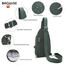 Crinkle Crossbody Sling Bag – Lightweight Anti Theft Water Repellent Vegan Shoulder Bag
