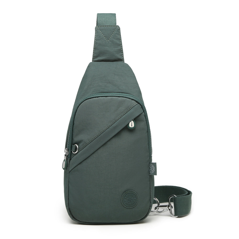 Crinkle Crossbody Sling Bag – Lightweight Anti Theft Water Repellent Vegan Shoulder Bag