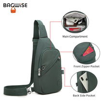 Crinkle Crossbody Sling Bag – Lightweight Anti Theft Water Repellent Vegan Shoulder Bag