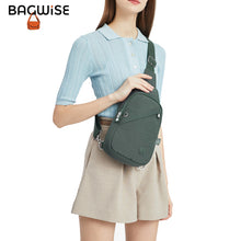 Crinkle Crossbody Sling Bag – Lightweight Anti Theft Water Repellent Vegan Shoulder Bag